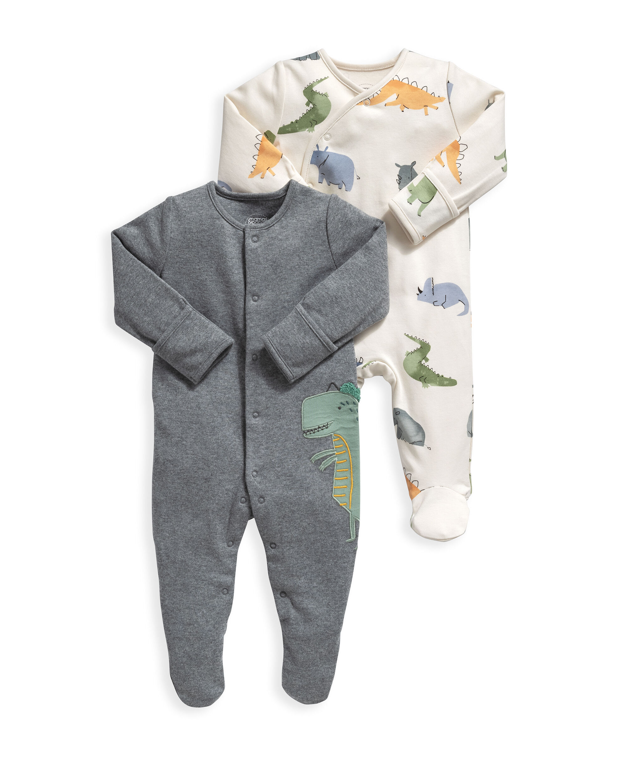 2 Pack Dino Sleepsuits image number 1