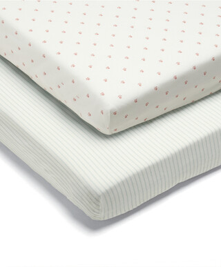 2 Pack Fitted Sheets - Stripe