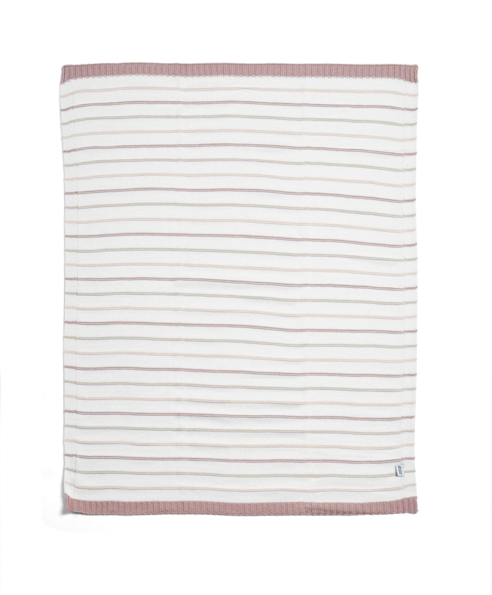 Blanket Knitted - Pink Stripe image number 2