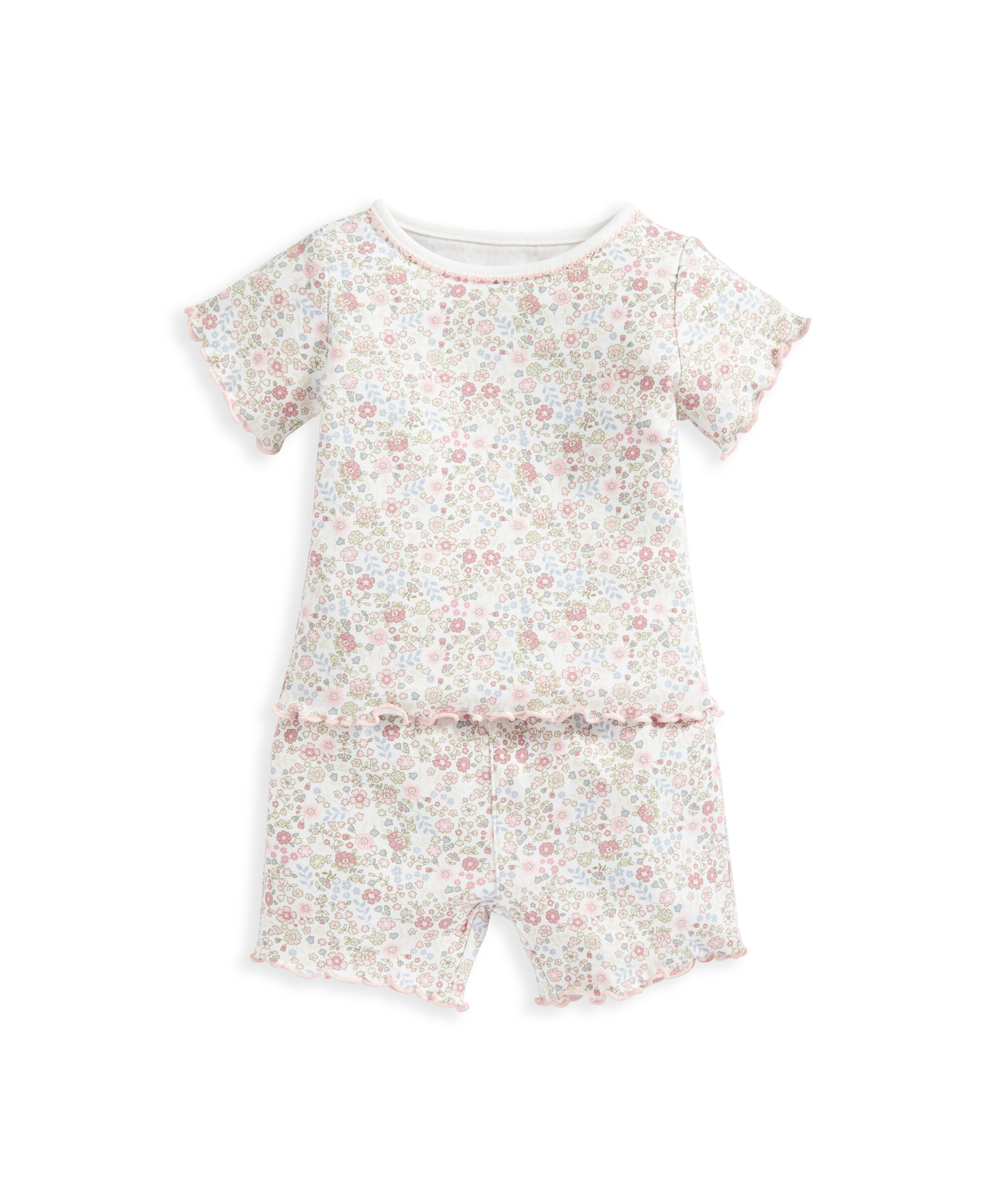 Girls Ditsy Floral Short Pyjamas image number 2