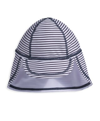 Stripe Swim Hat - Navy/White