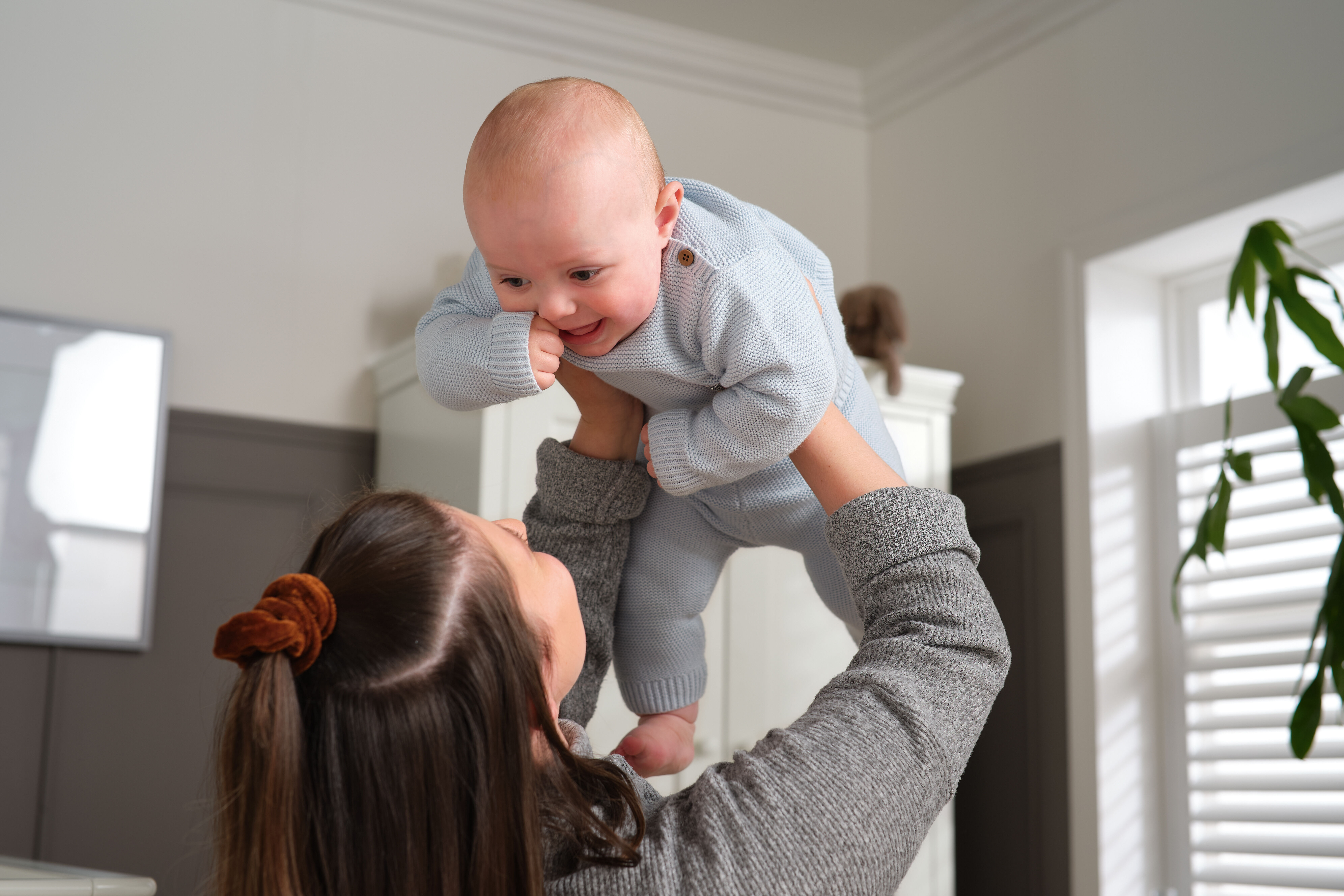 Blue Knitted 2 Piece Set image number 5