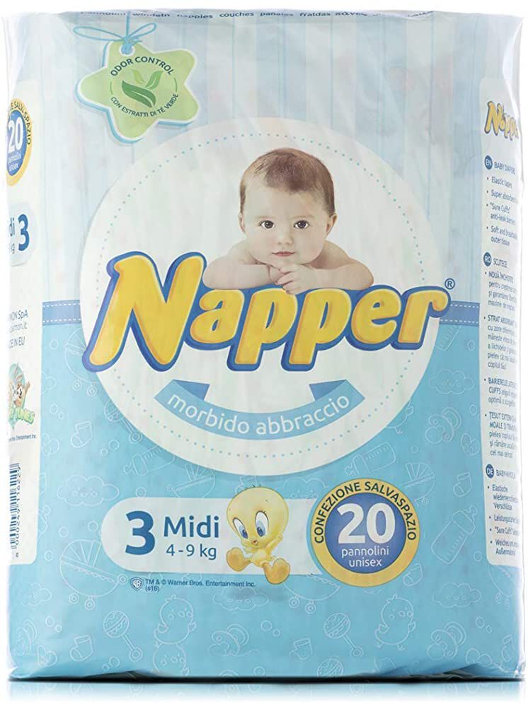 Napper Diapers Soft Hug Parmon From 4Kg-9Kg, 20 Diapers image number 1