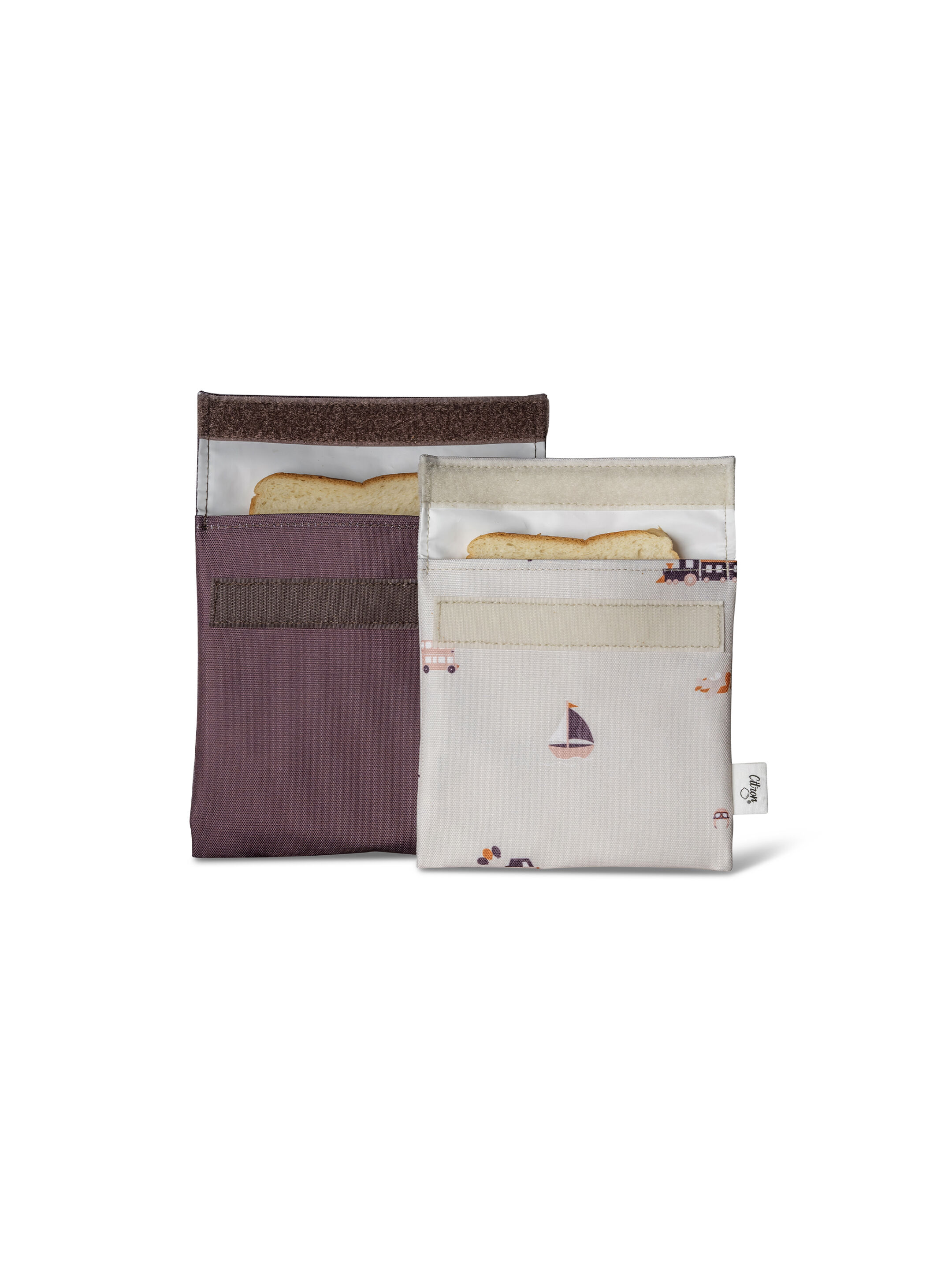 Citron Reusable Sandwich Bag Set of 2 Vehicles image number 4