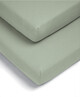 Fitted Cotbed Sheets - Sage (Pack of 2) image number 3