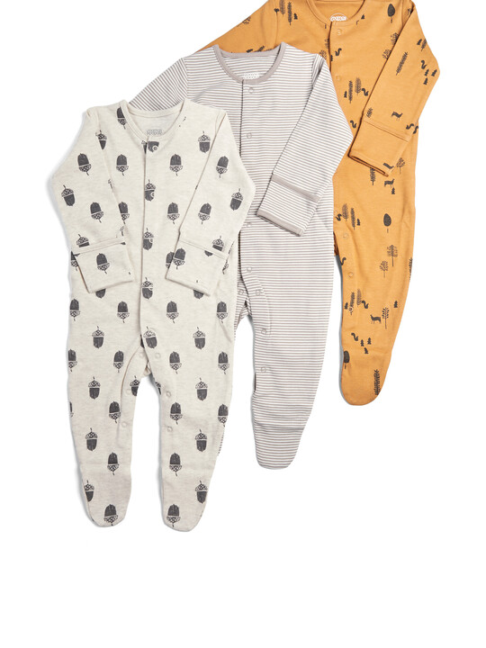 Nature Sleepsuits 3 Pack image number 1