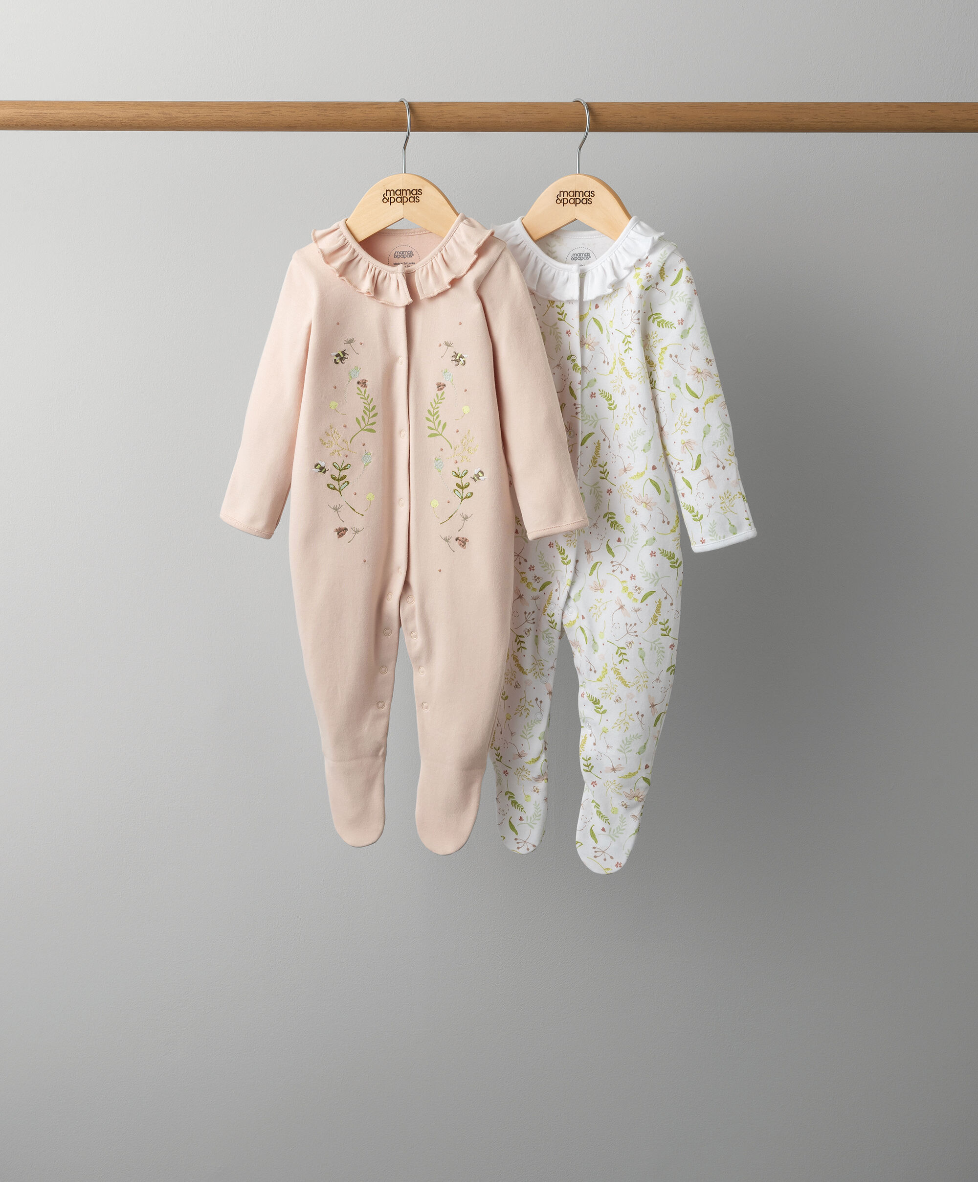 2 Pack Wild Flower Sleepsuits image number 1