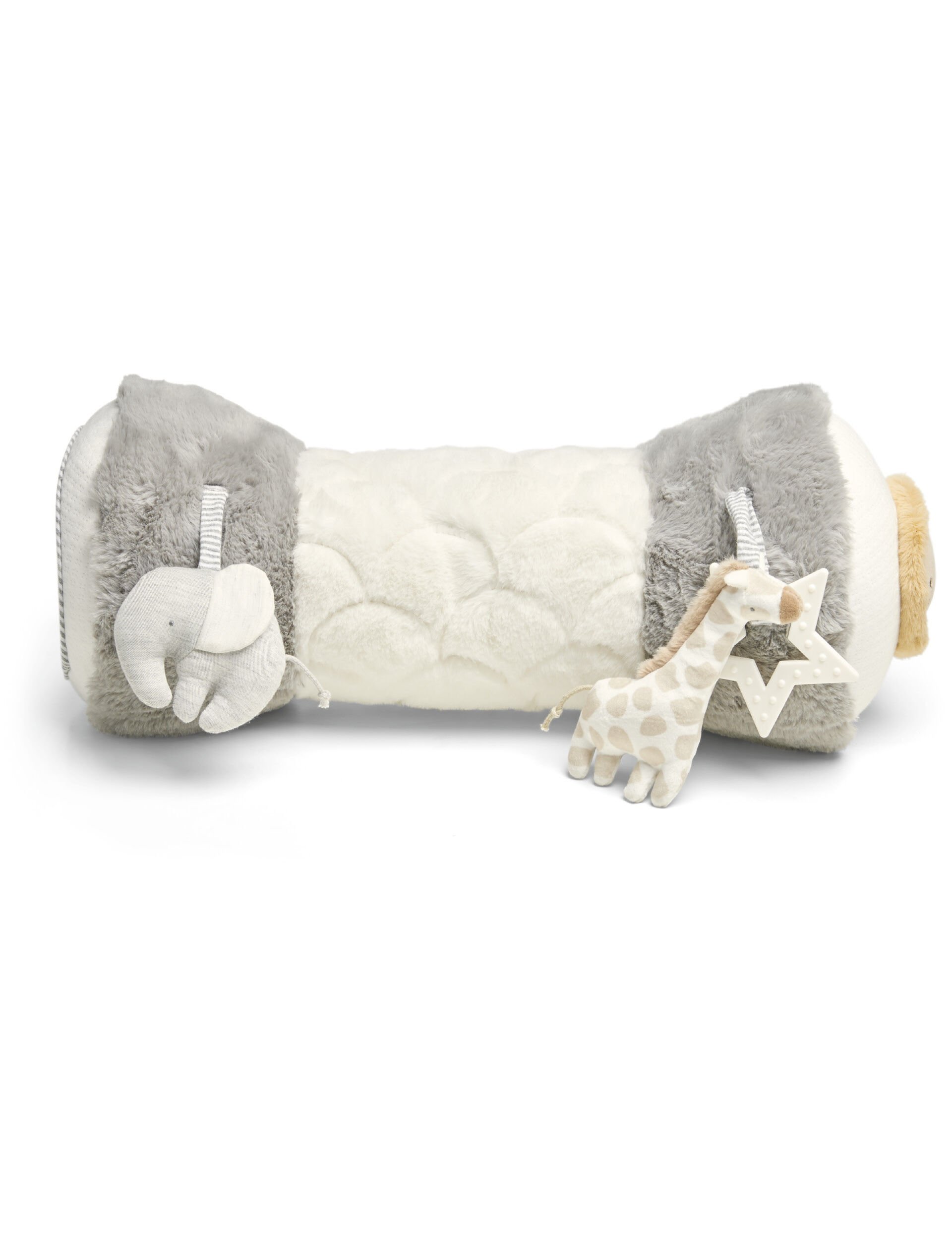 Buy Welcome to the World Elephant Tummy Time Roll Grey Playmats Gyms Mamas Papas Qatar