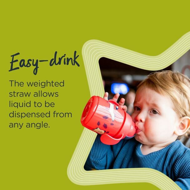 Tommee Tippee Babies Superstar Sippee Training Cup Sippy Straw Bottle, 300ml 6M+ image number 5