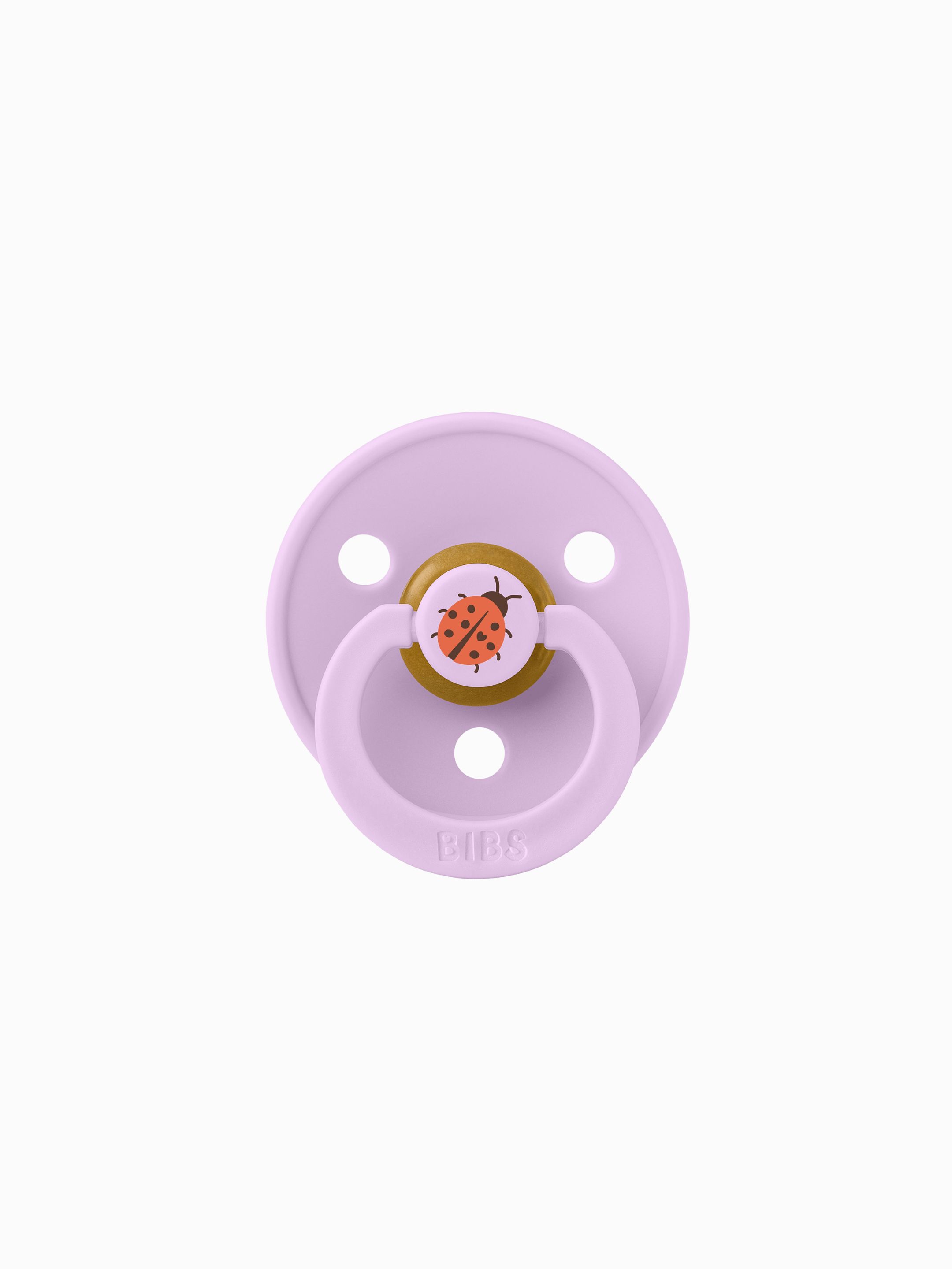 BIBS Pacifier Studio Colour 2 PACK Ladybug Latex Size 1 Violet Sky Mix image number 1