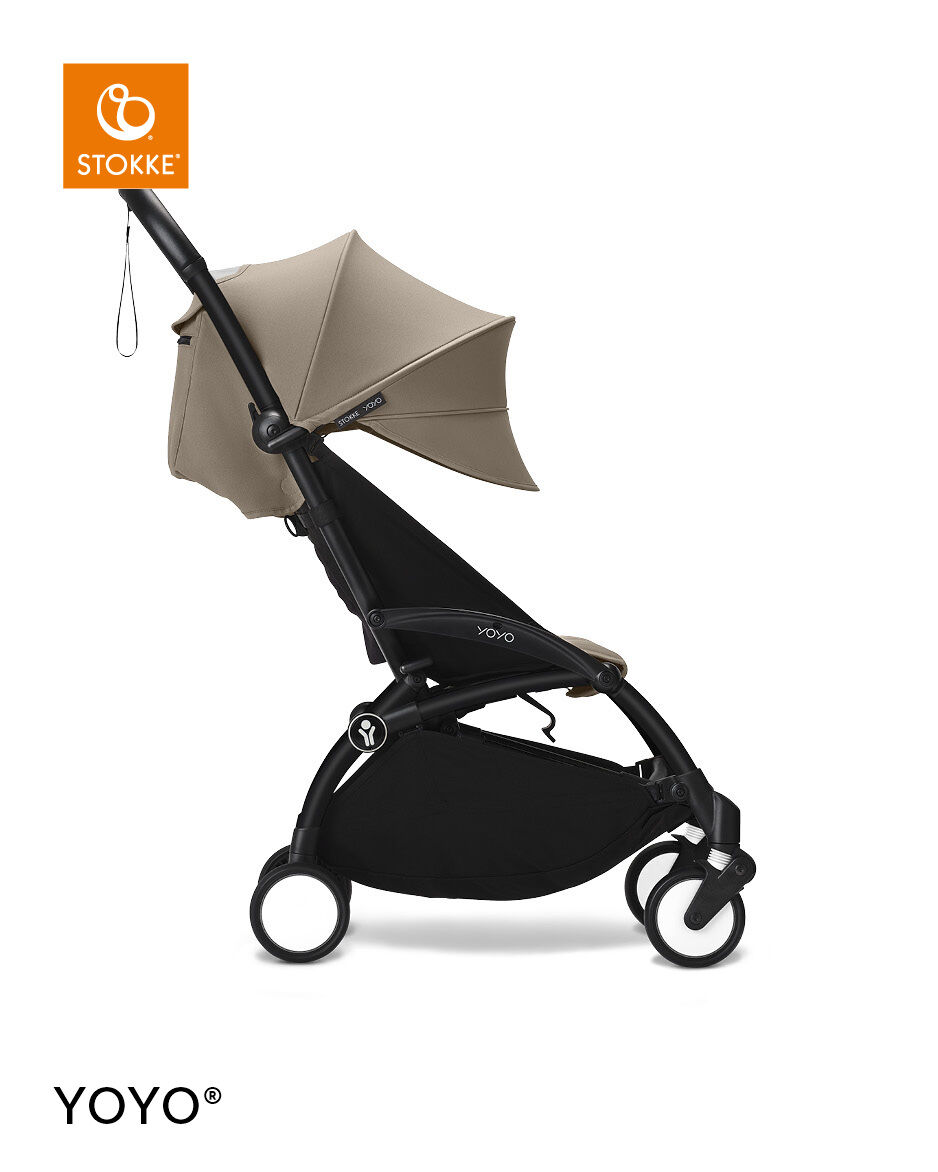 Stokke YOYO3 Black Frame with 6+ Color Pack Taupe image number 2