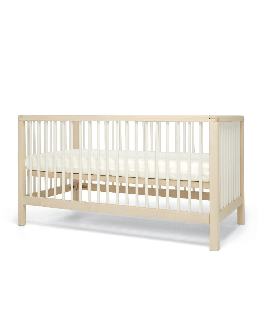 Compact Solo Cotbed - Natural White image number 5