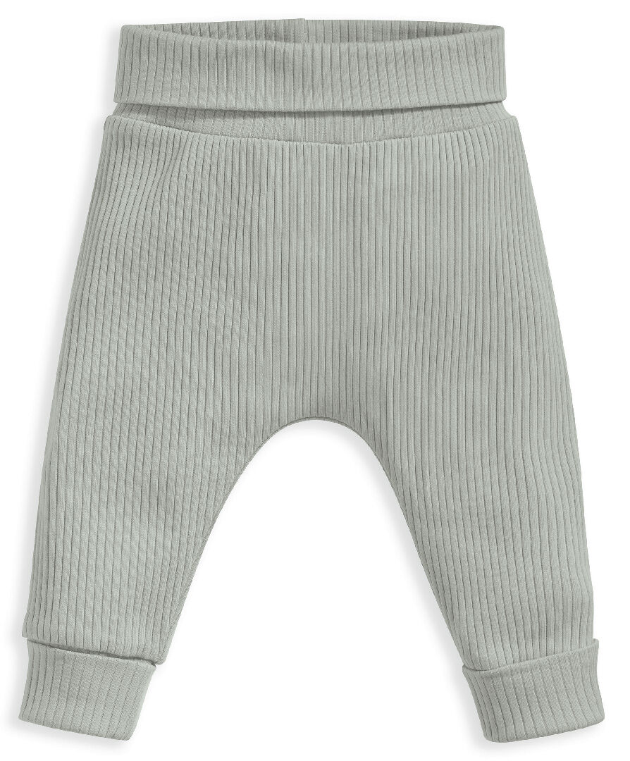 Organic Cotton Green Ribbed Leggings image number 1