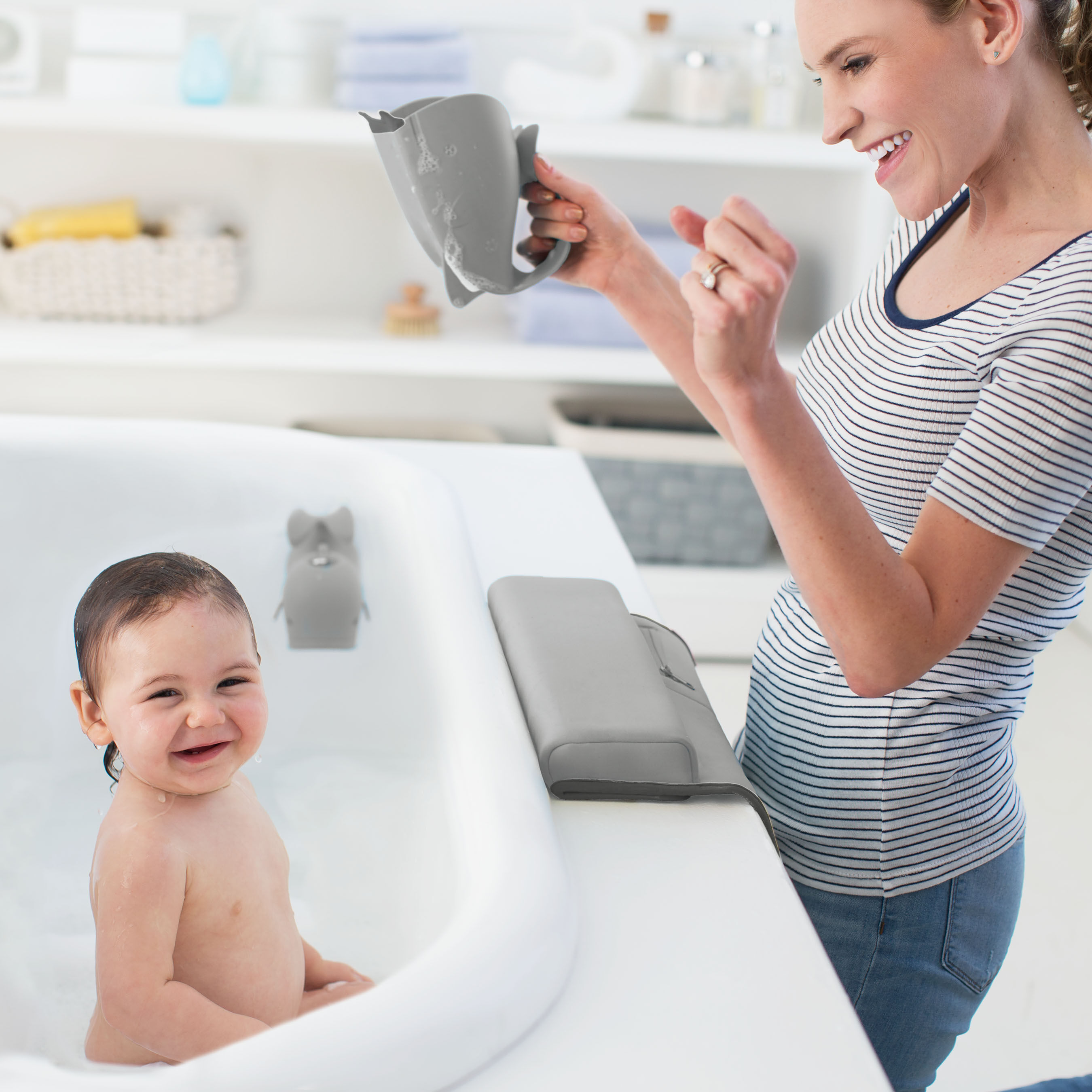 Skip Hop Moby Waterfall Rinser Grey image number 5