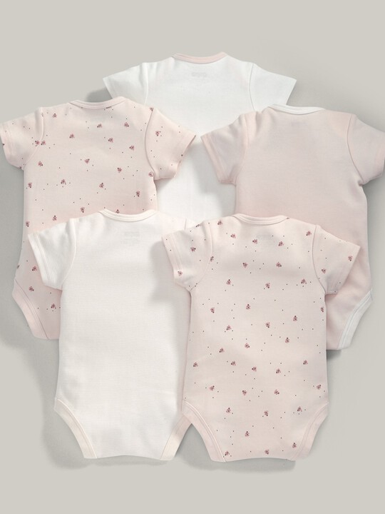 5 pack Sleeveless Bodysuits Pink image number 2
