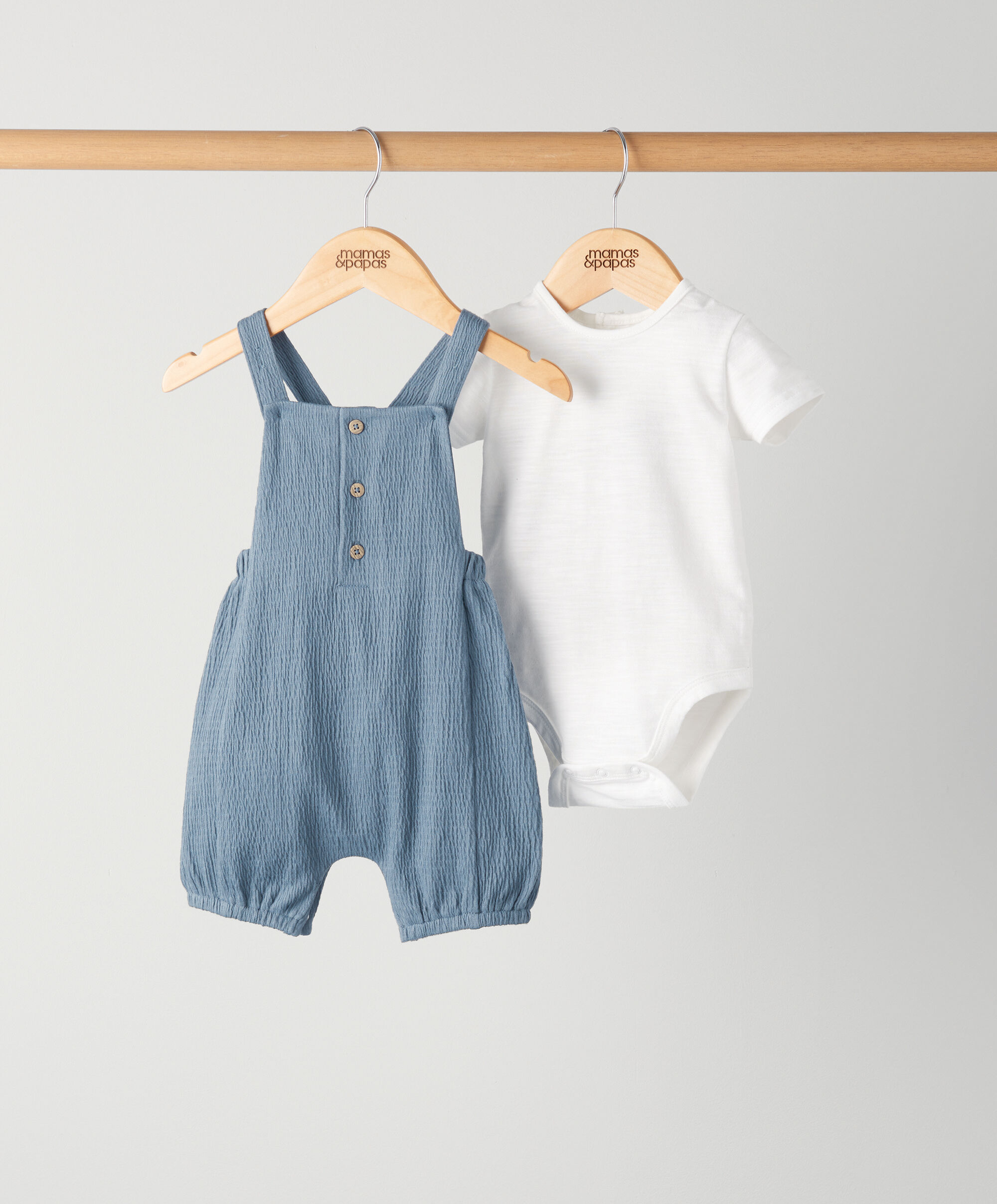 Linen Shortie Romper Set - 2 Piece Set image number 1