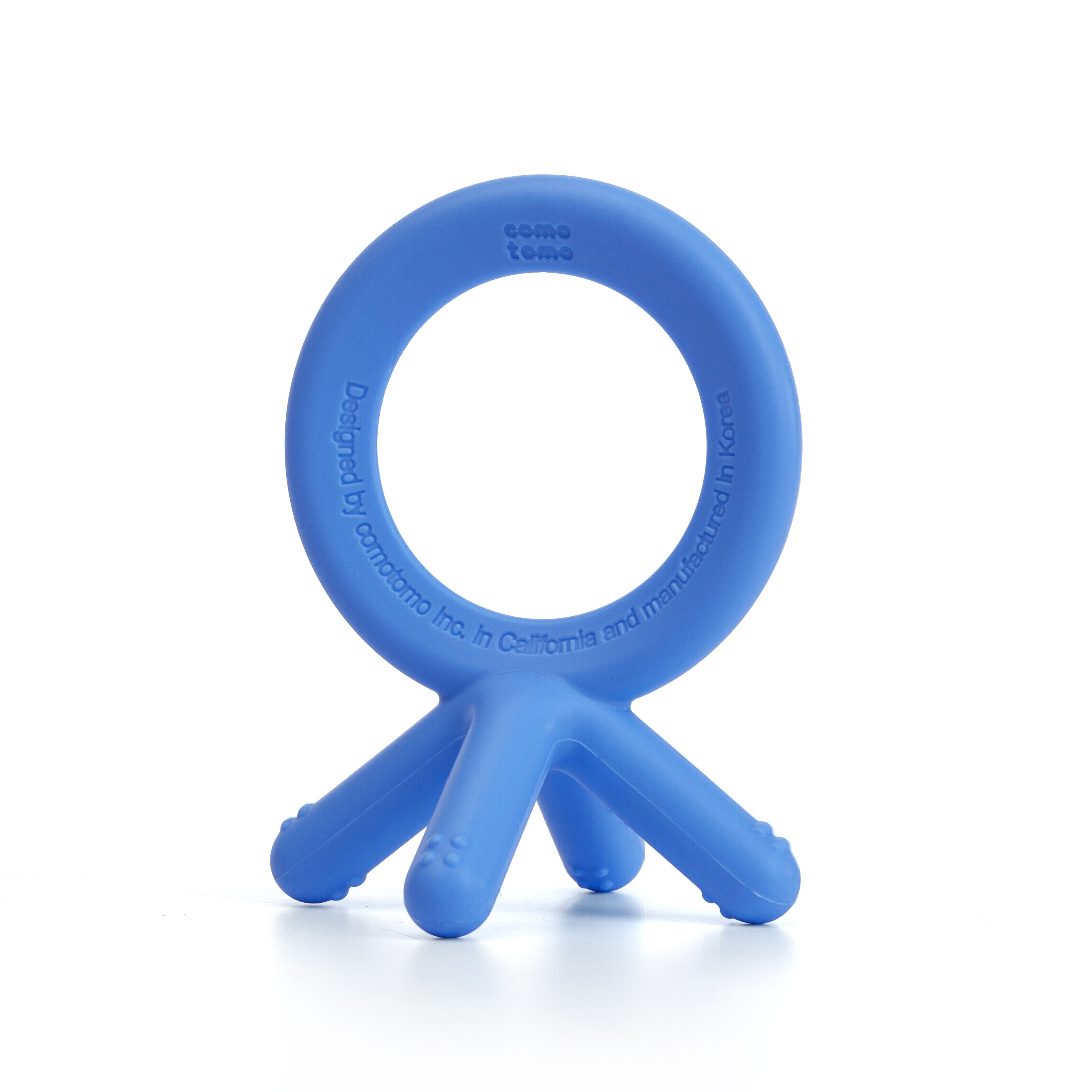 Comotomo Silicone Baby Teether Blue 3 Months + image number 2