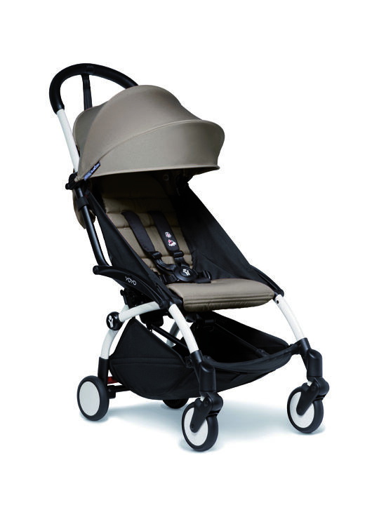 YOYO2 Stroller White Frame with Taupe 6+ Color Pack image number 1