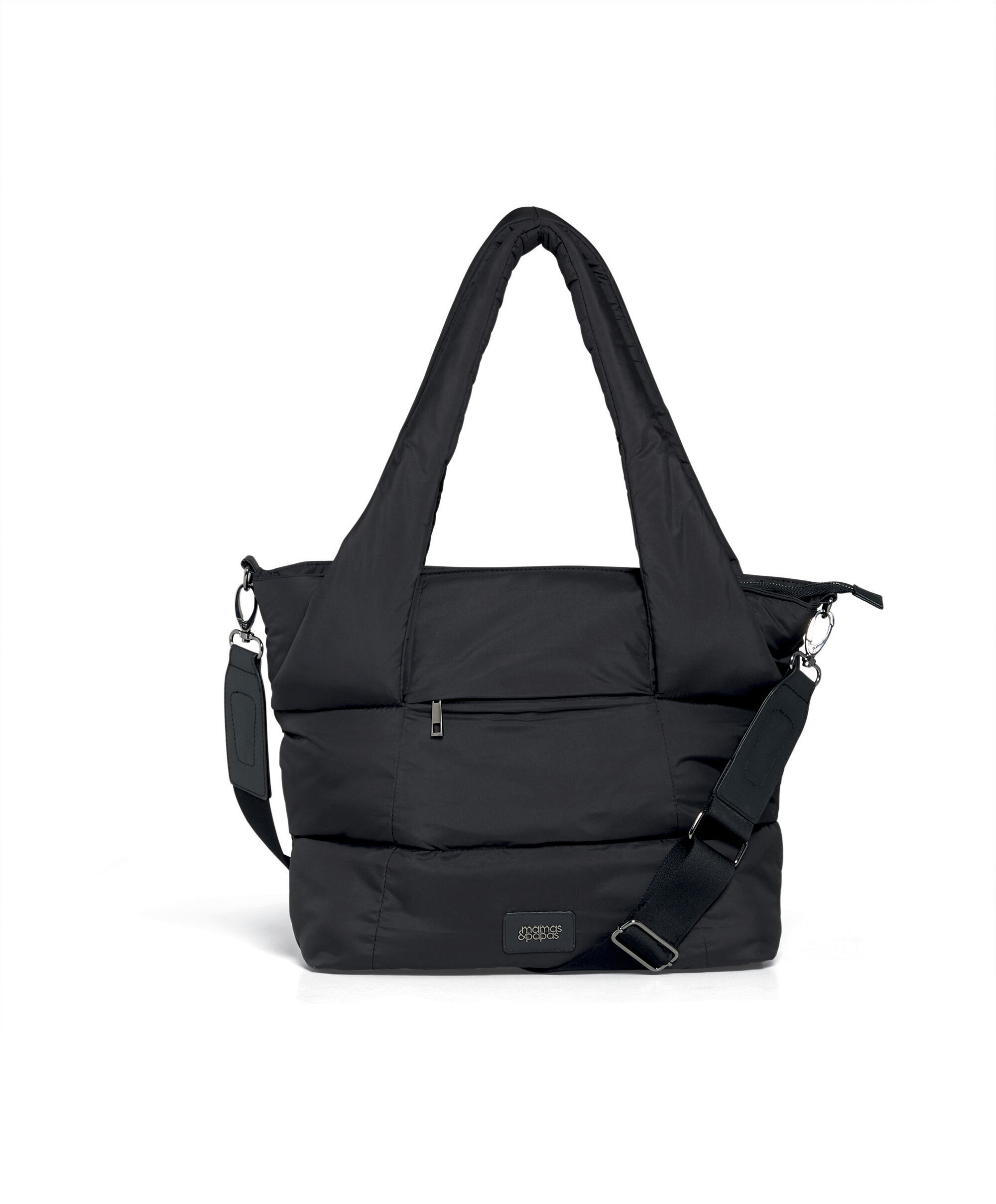 Quilted Tote Bag - Black