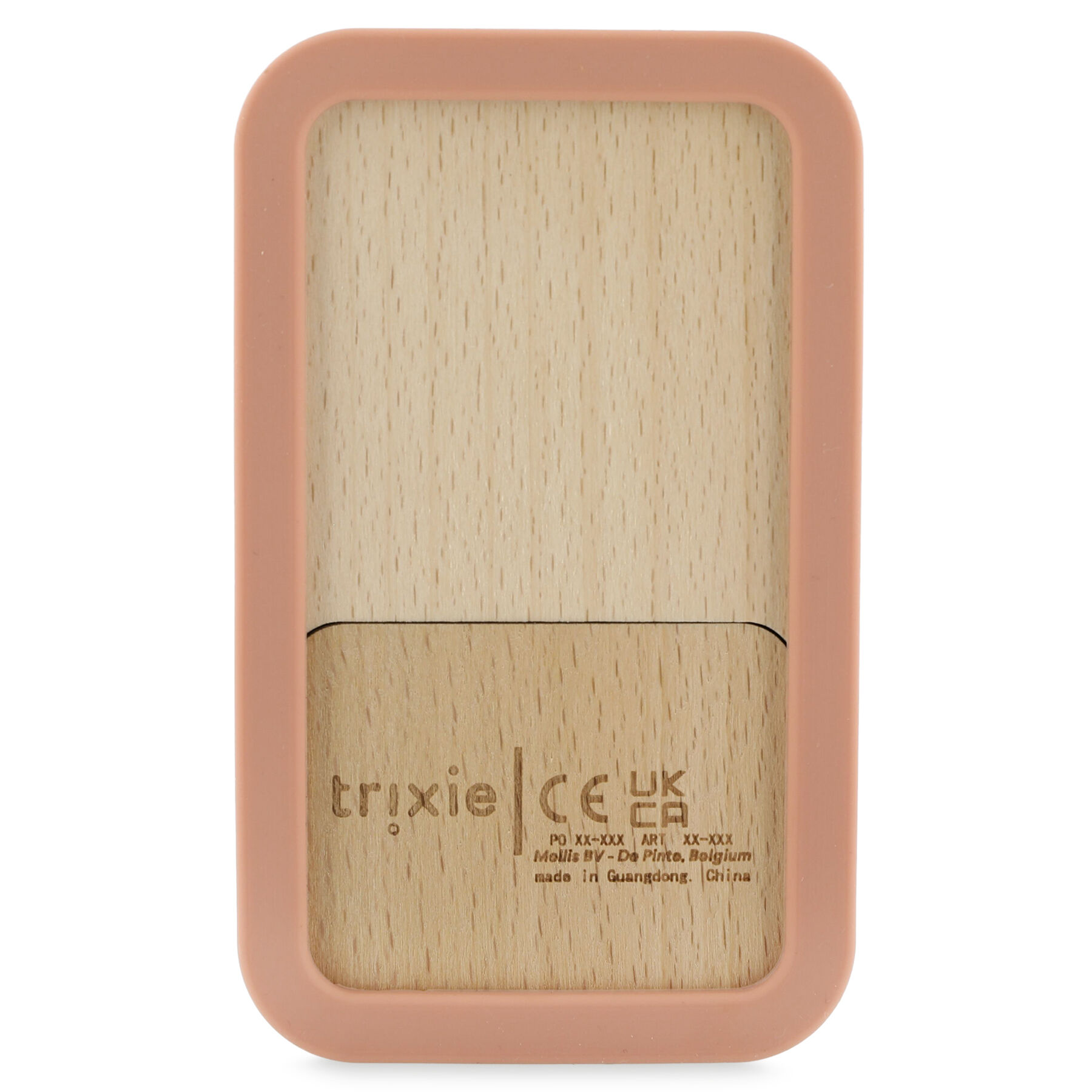Trixie Wooden silicone baby phone Mrs. Cat - Pink image number 2
