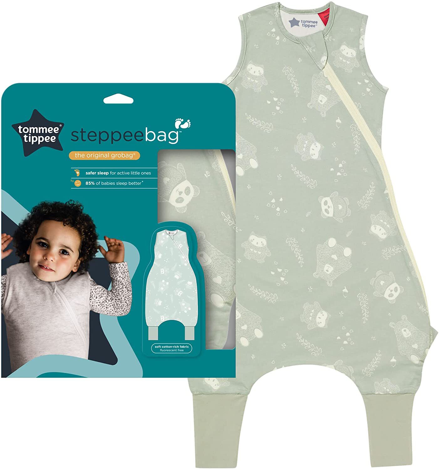 Buy Tommee Tippee Baby Sleep Bag with Legs 6 18m 1.0 TOG Gro Friends Green Swaddle Wraps Mamas Papas Qatar