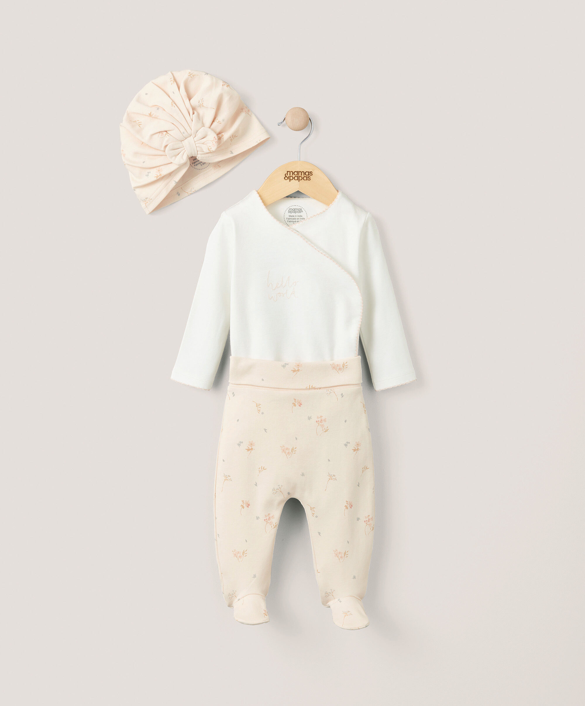 My First Outfit Set (3 Piece) - Floral image number 1