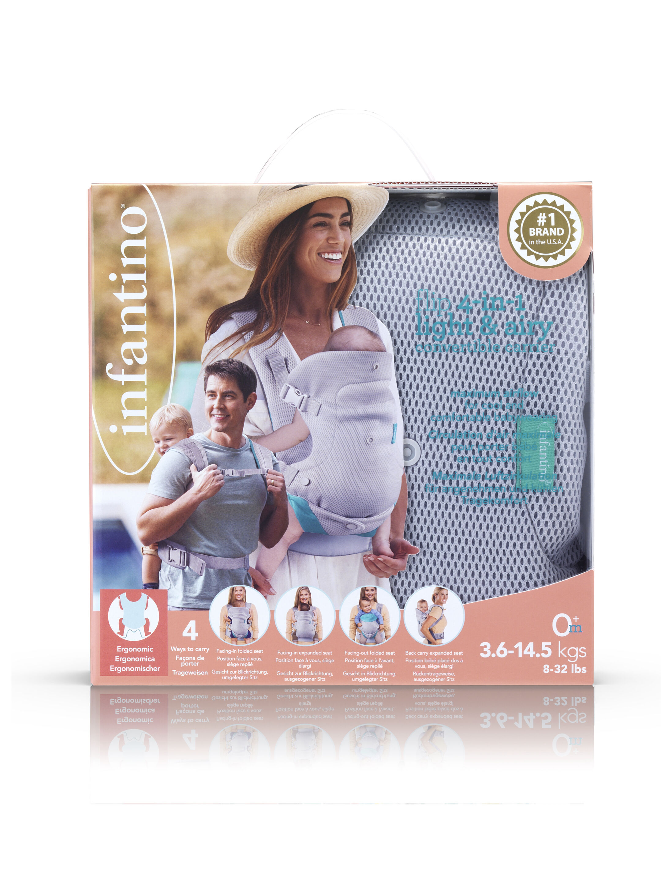 Infantino Flip 4-In-1 Light & Airy Convertible Carrier image number 6