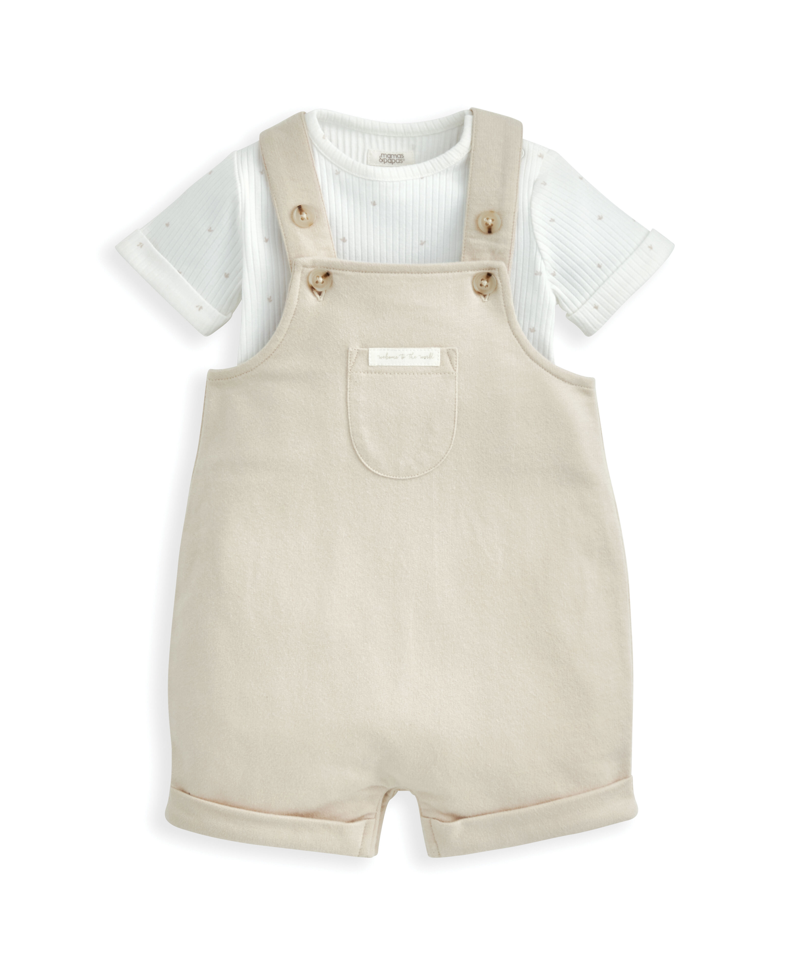 Ribbed Jersey Bodysuit Set image number 2