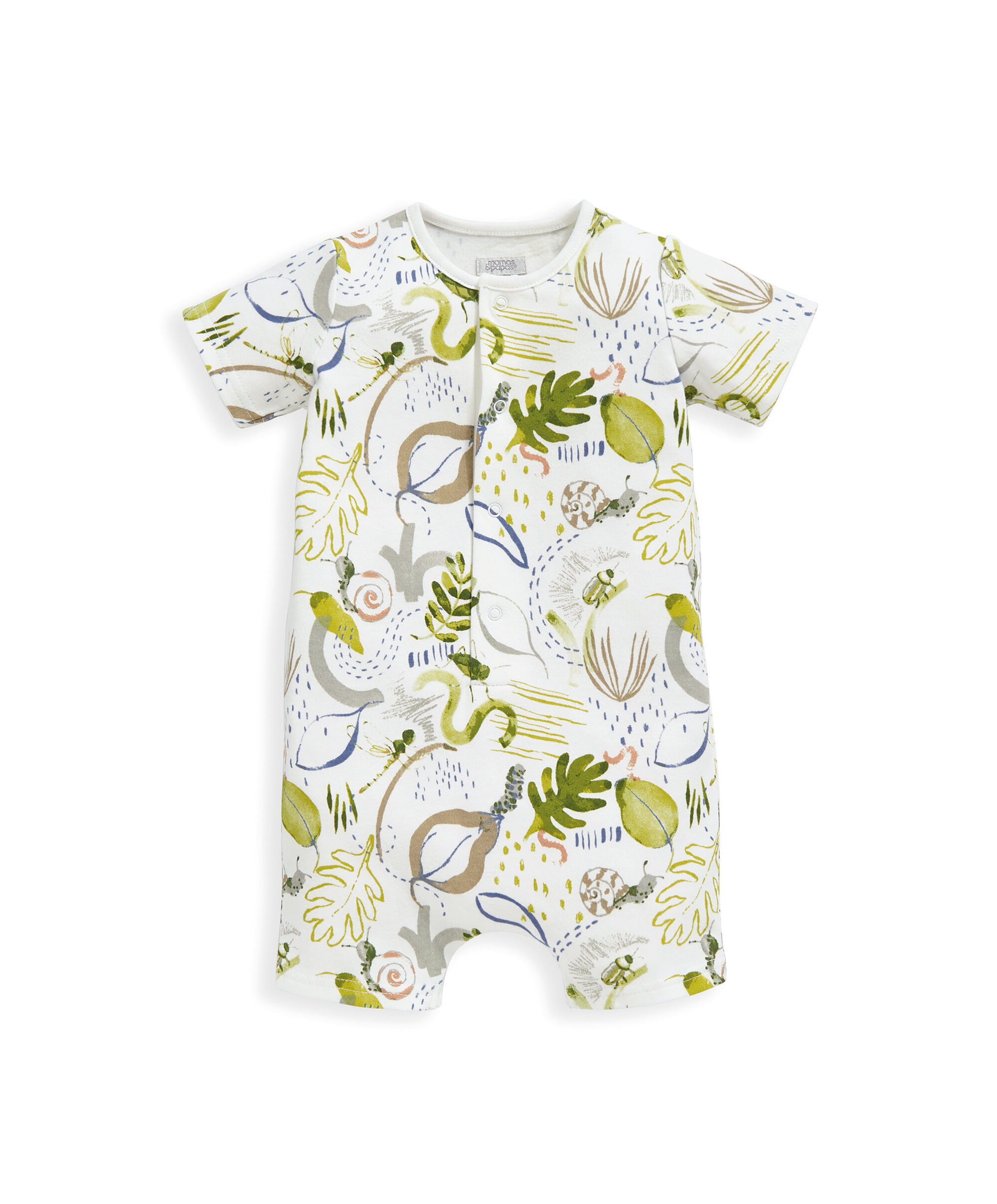 Snail Print Romper image number 1