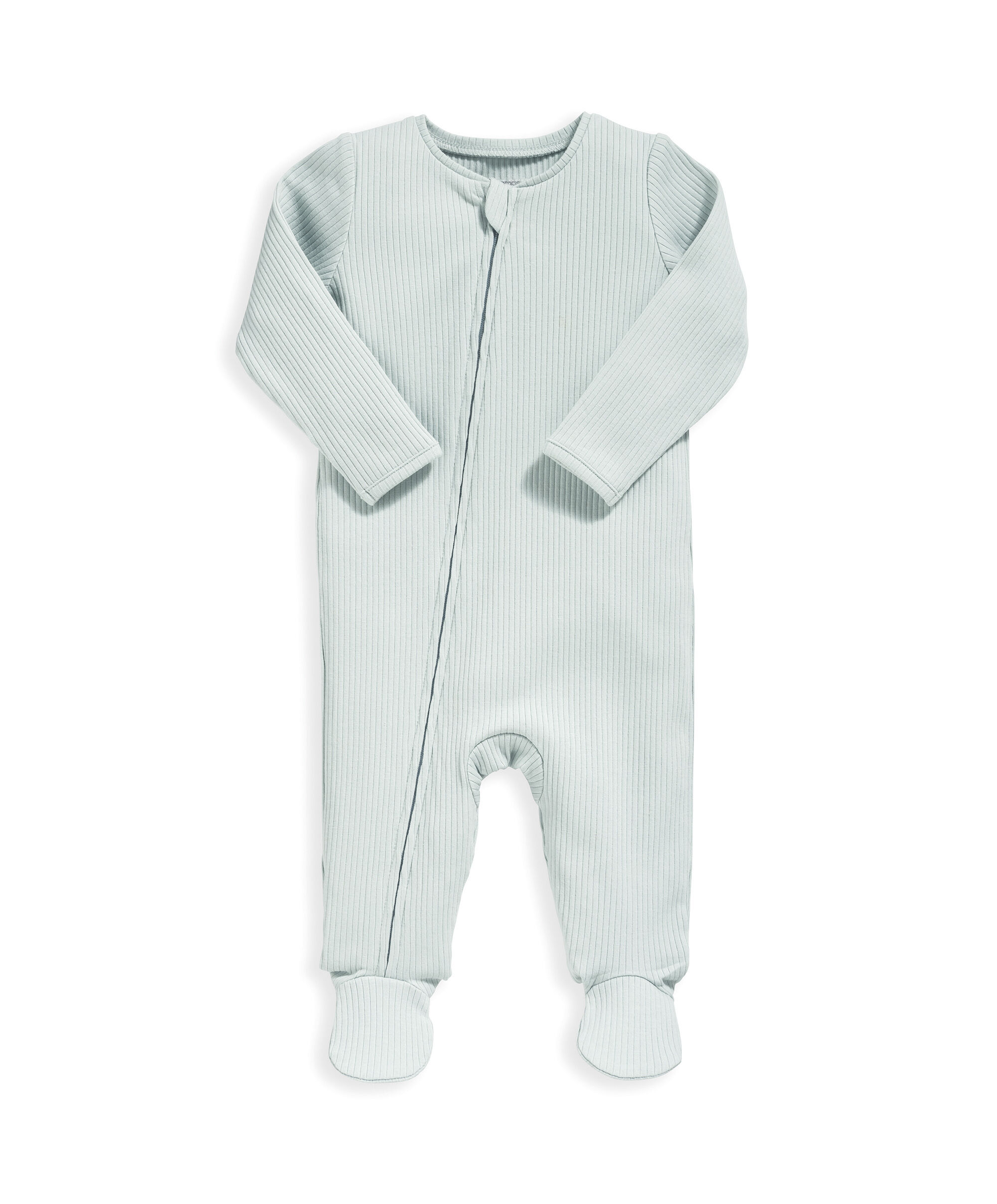 Basics Blue Rib Zip All In One image number 2