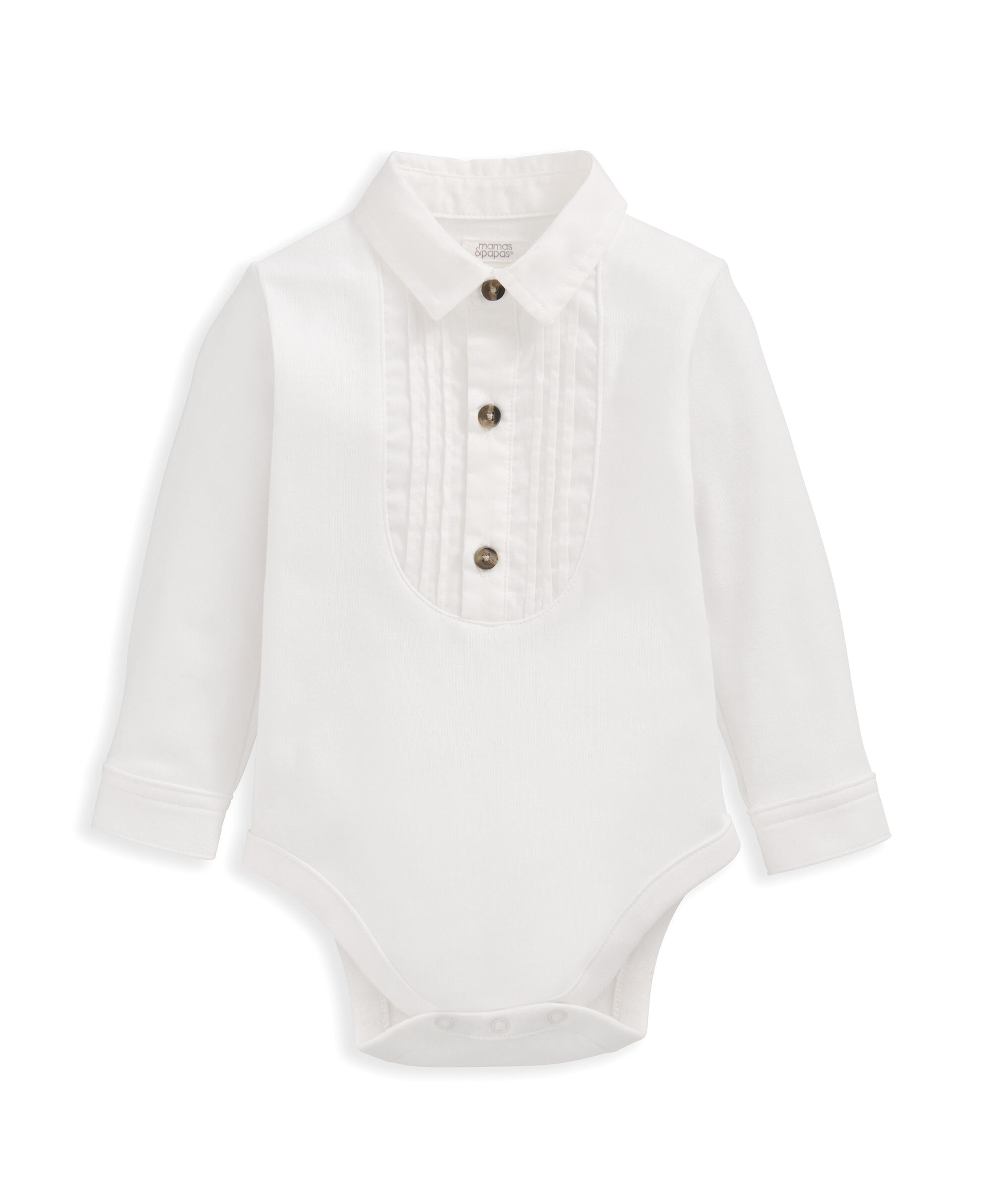 Mock Bow Tie & Shirt Bodysuit image number 2