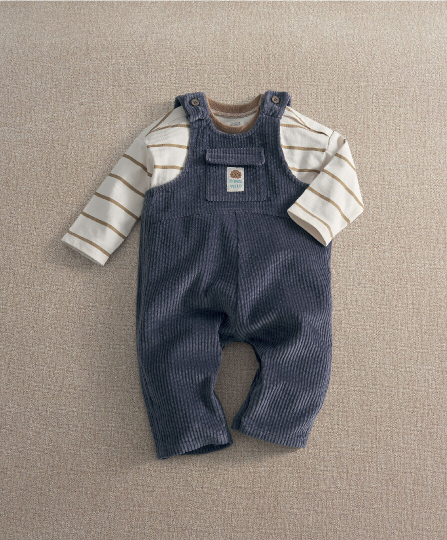 2pc Cord Dungaree Set image number 3
