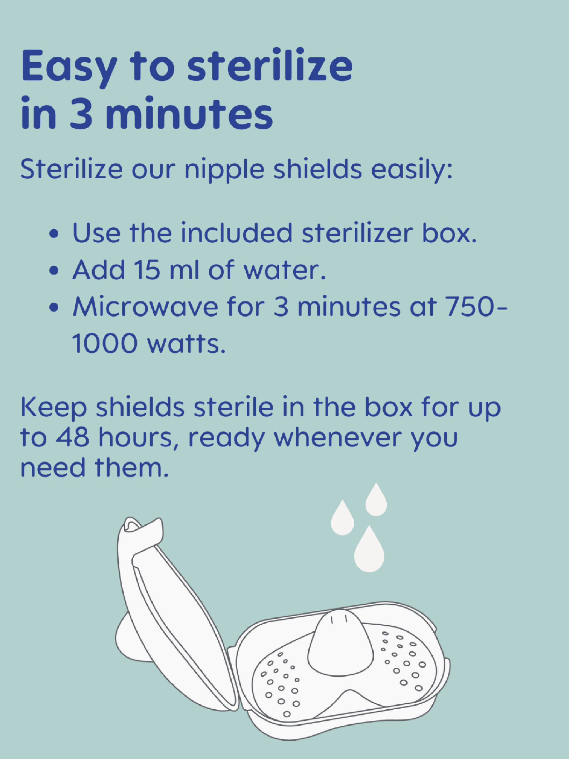 Mam Baby Nipple Shield  Breastfeeding - 0 M+ | Clear  Clear  - Size- S | Pack of 3 image number 6