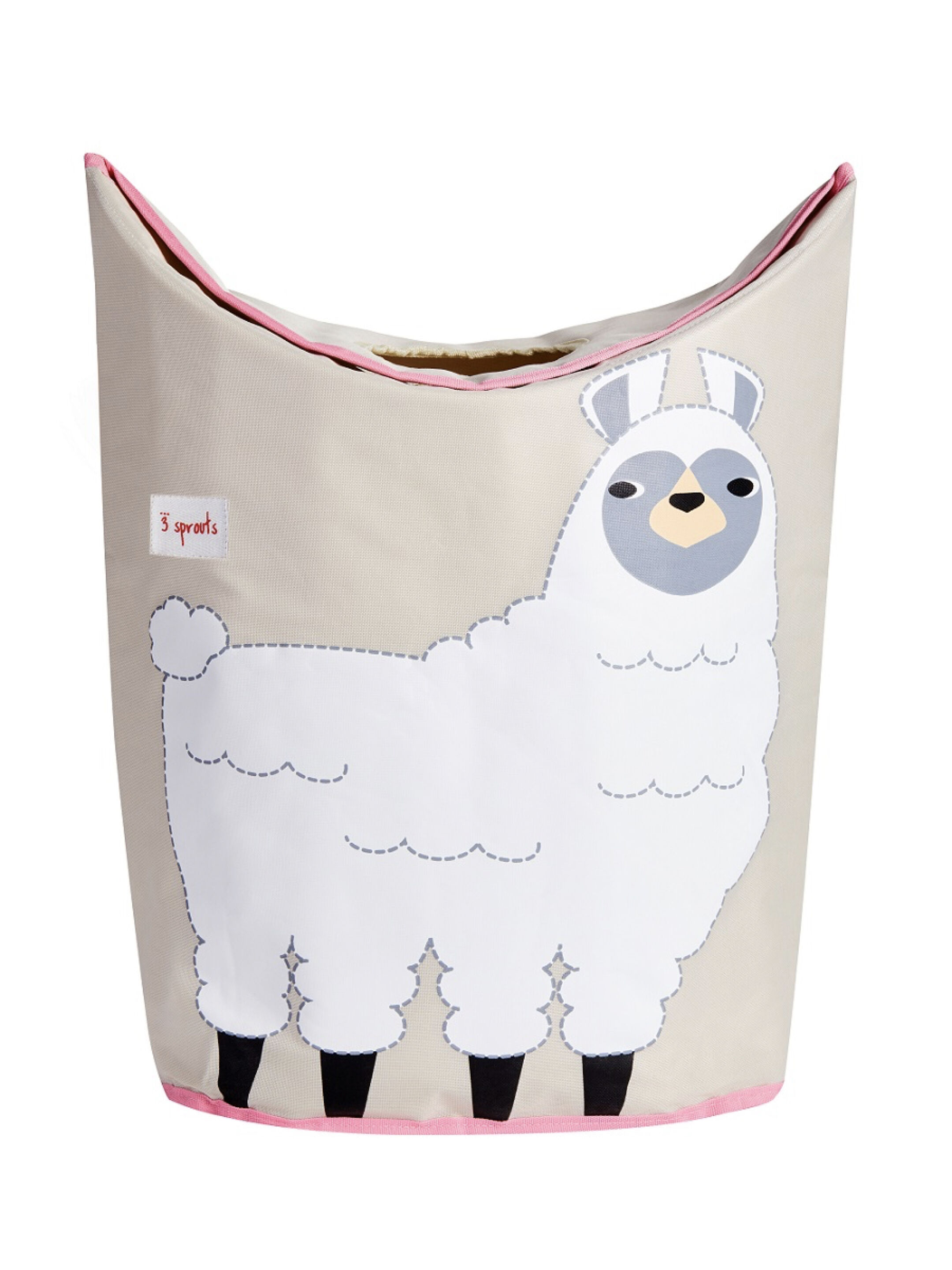 3 Sprouts Laundry Hamper - Llama image number 1