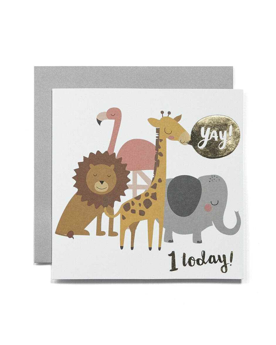 1st Birthday Blank Greetings Card image number 1