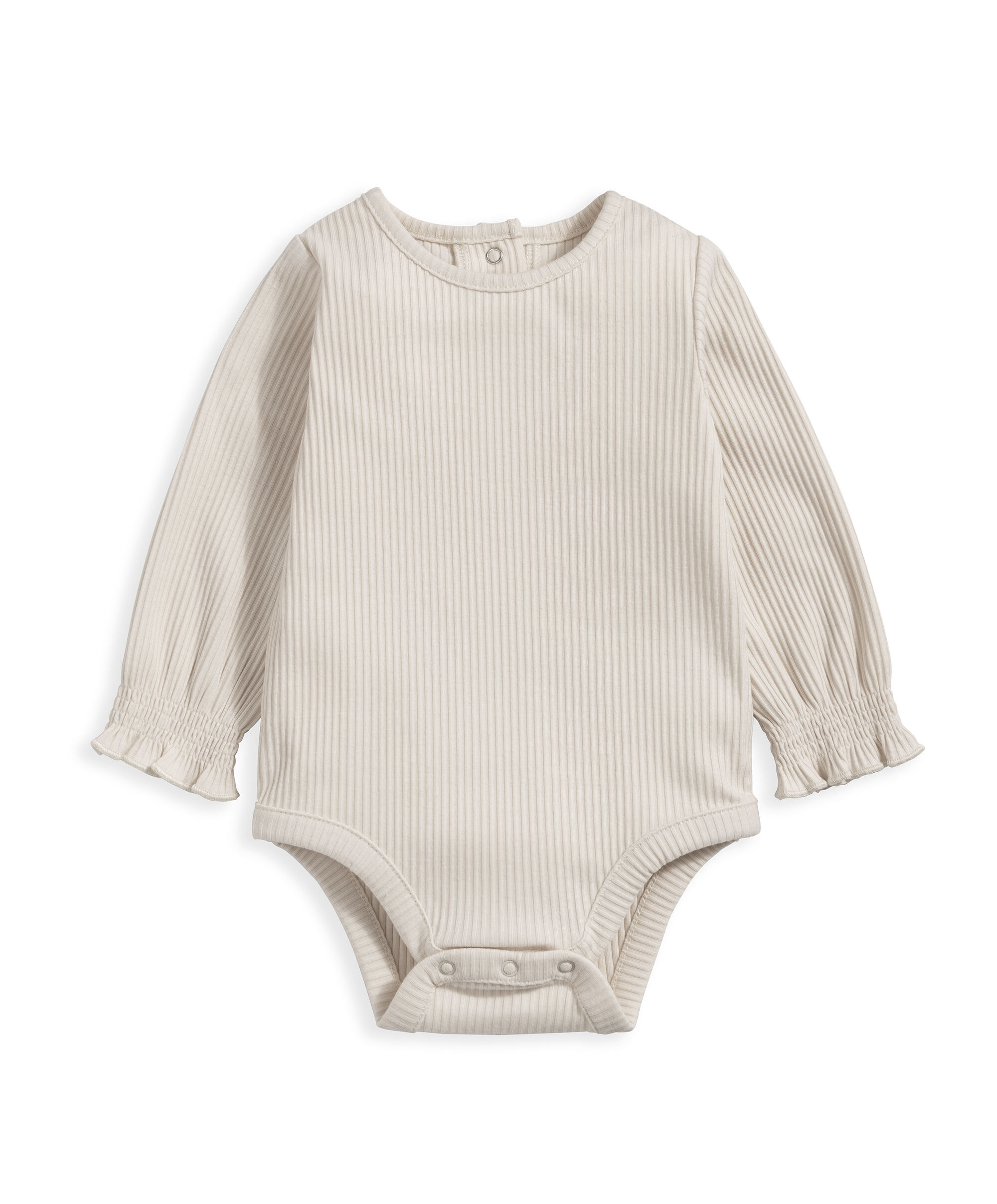 Ribbed Bodysuit - Cream image number 2
