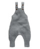 Grey Knitted Ribbed Dungaree image number 1