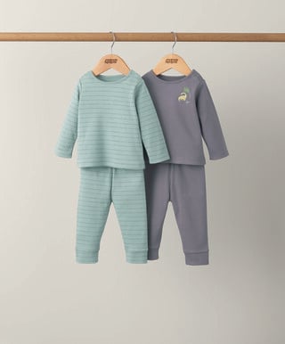 2 pack Dinosaur Tesselation Jersey Pyjamas
