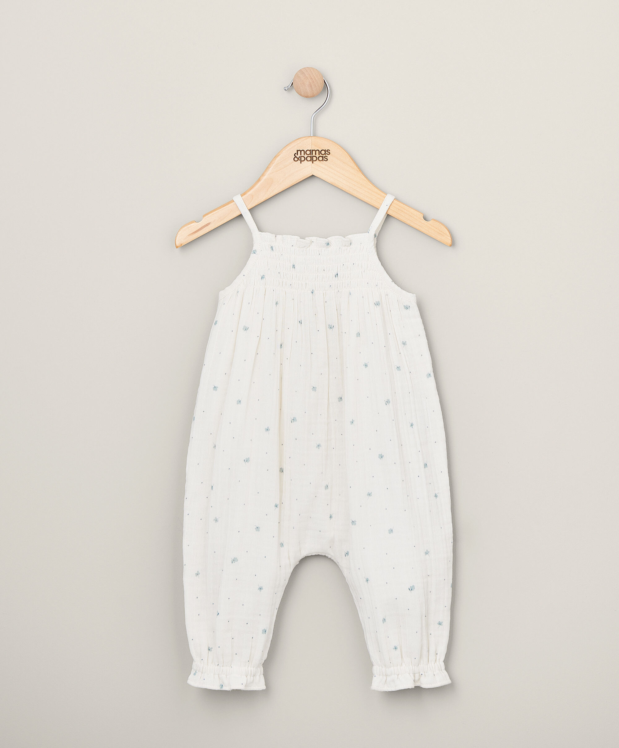 Ditsy Strappy Romper - Pink image number 1