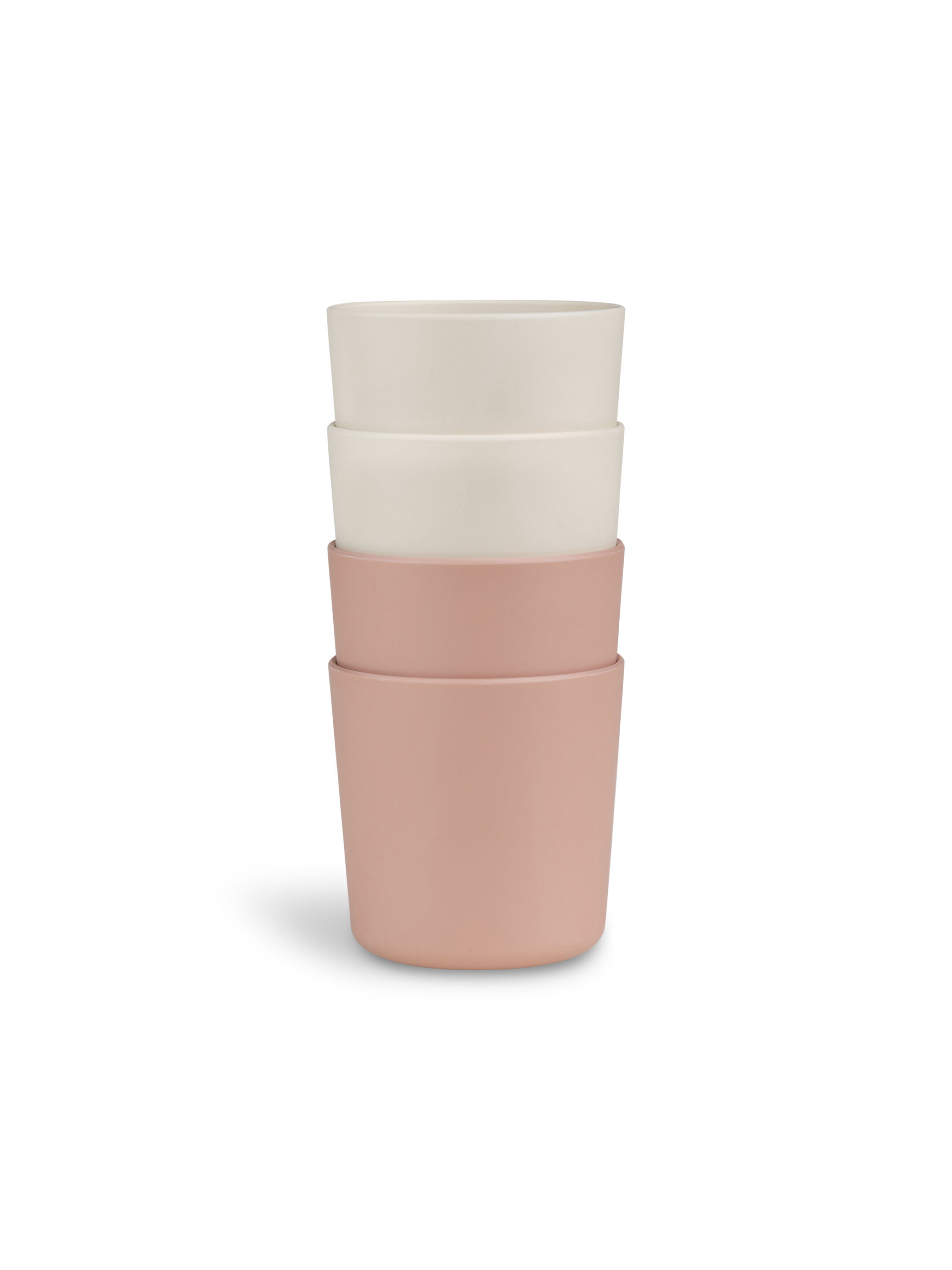 Citron Bio Based Cup Set of 4 - Pink/Cream image number 2