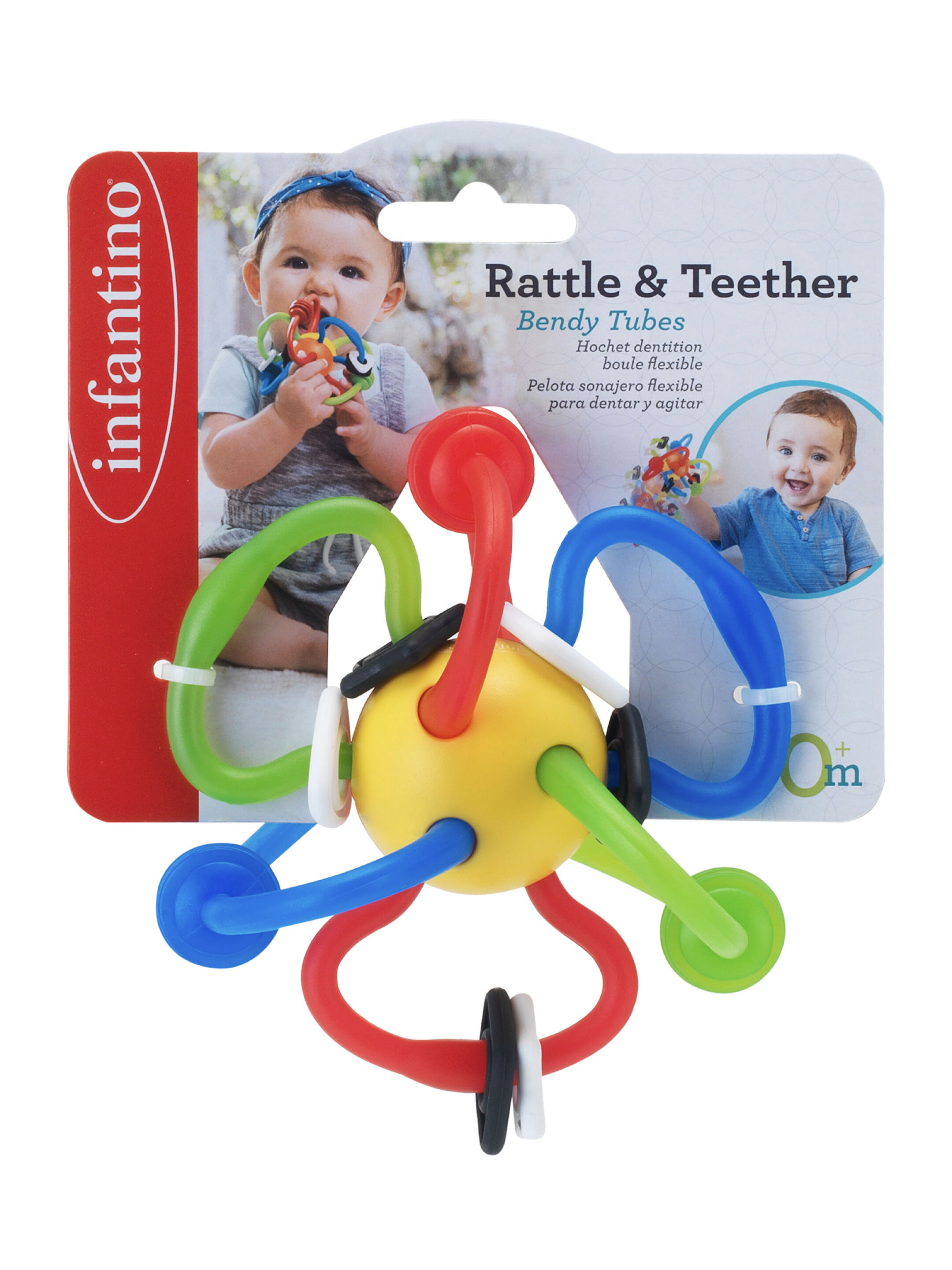 Infantino Rattle & Teether Bendy Tubes image number 3