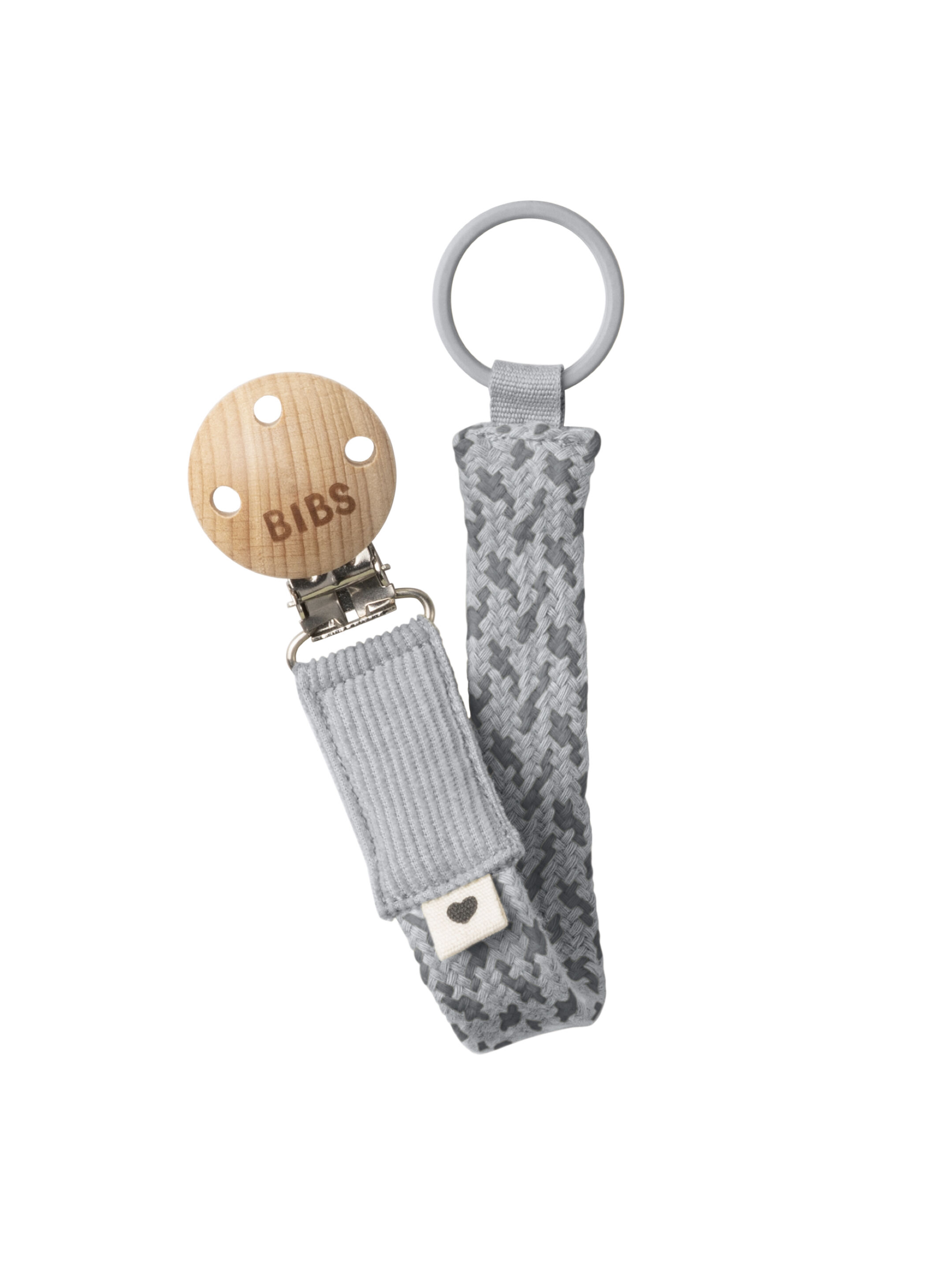 Bibs Pacifier Clip Cloud & Iron