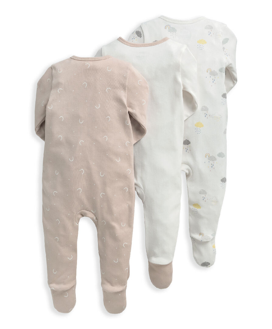 Clouds Sleepsuits 3 Pack image number 2