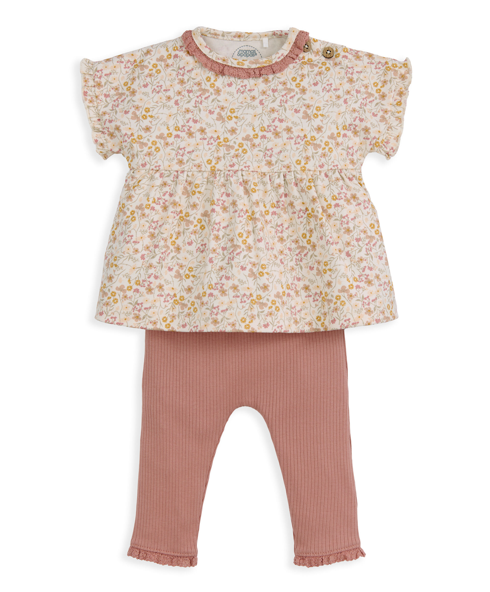 Ditsy T-Shirt & Leggings Outfit Set image number 2