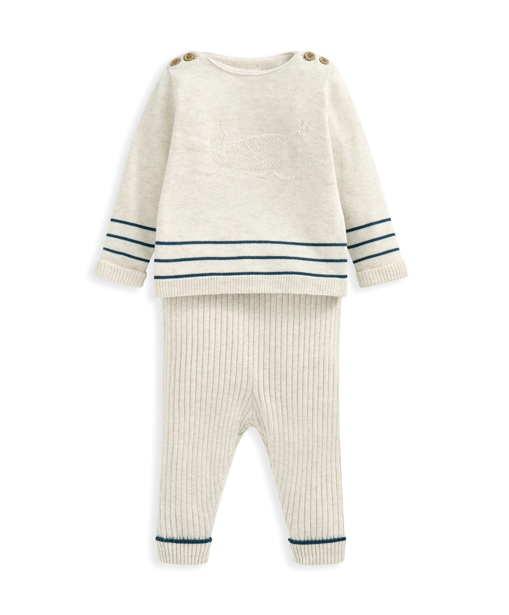 Whale Jumper & Bottoms - Sand image number 4