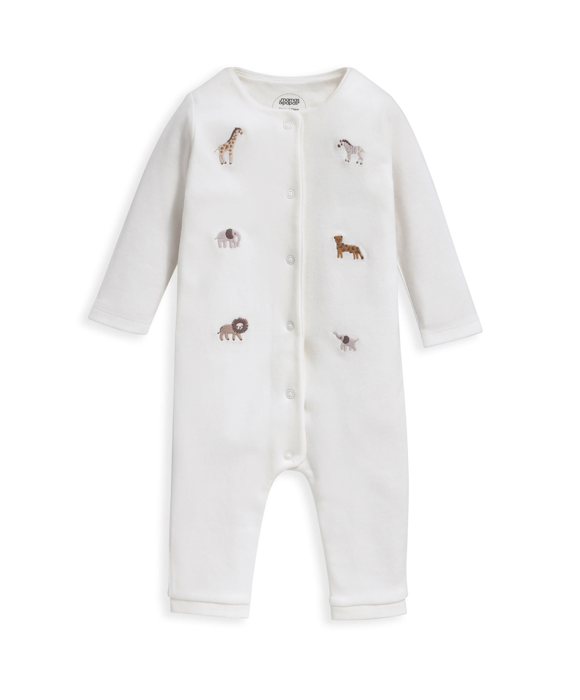 Safari Embroidered Romper