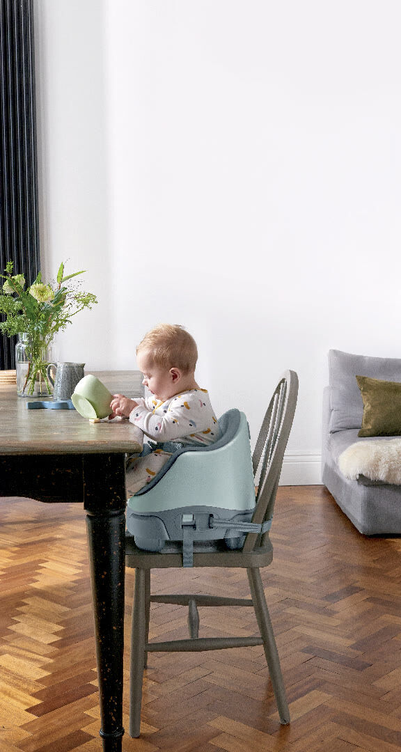 Bug 3-in-1 Floor & Booster Seat with Activity Tray - Bluebell image number 9