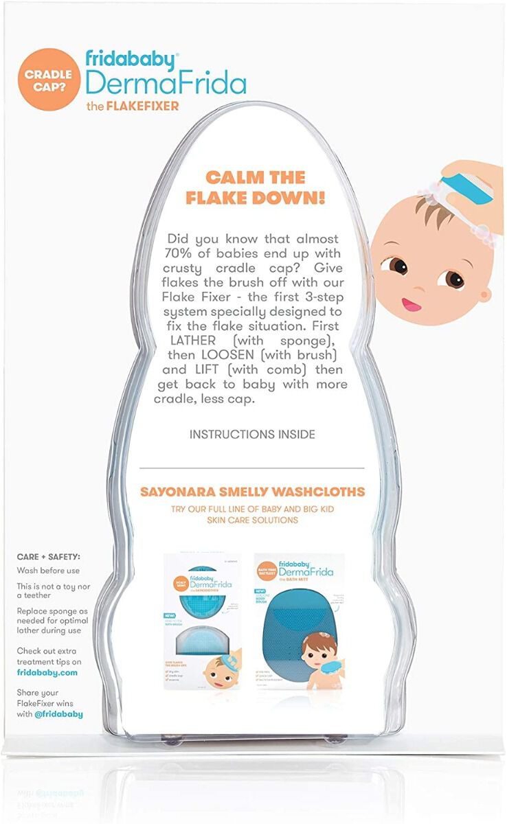 Dermafrida The Flakefixer - Sponge/Brush & Comb Set image number 5