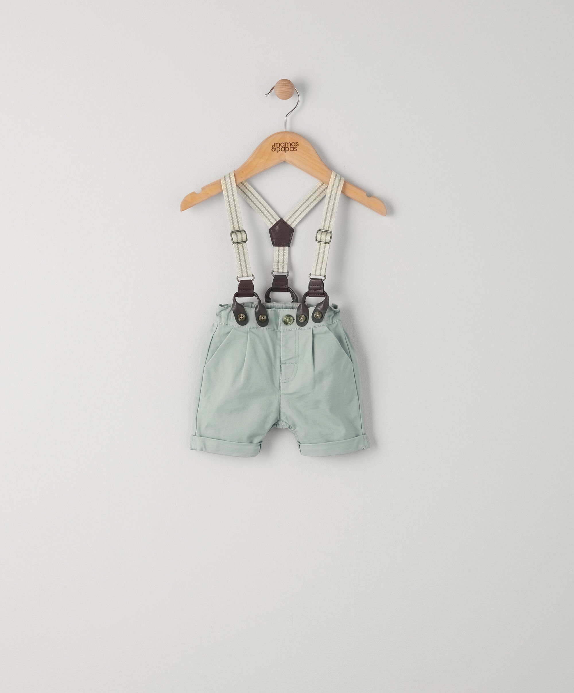 Baby blue shorts with braces online