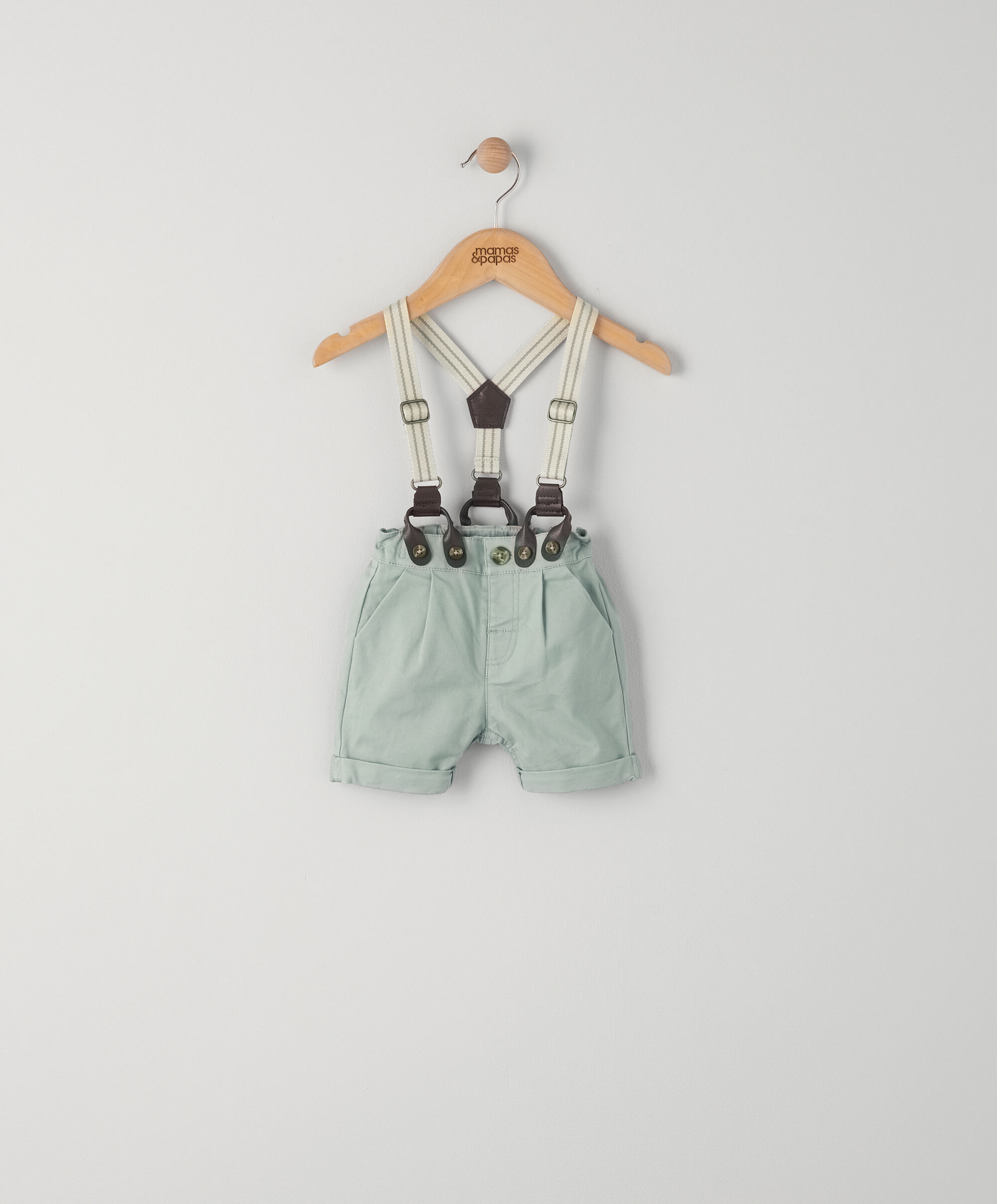 Blue Shorts With Braces image number 1